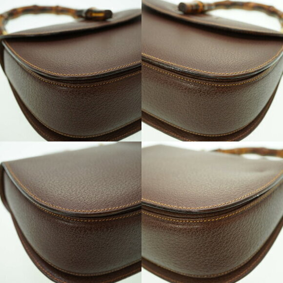 Gucci Bamboo Shoulder Handbag Brown Leather strap - Picture 8 of 8